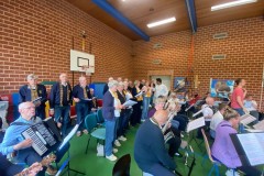 Optreden met wijkorkest in de Stipe